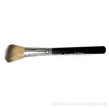 Blush Brush, Made of Wooden Handle with Tricolor Synthetic Hair, Various Colors are Available